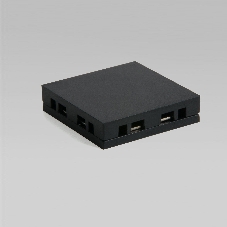 Flat Magnetic Четырёхсторонний соединитель для накладного шинопровода (чёрный) 85003/00