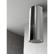 Вытяжка Kuppersberg MOTUBA 35 X, цилиндрическая, островная, 35 см, сенсорное управление, таймер, отвод/рециркуляция, 3 скорости, производительность 850 м3/ч, LED освещение, обратный клапан, уровень шума 68 дБ, угольный фильтр CF110 (опция), цвет нержавеющая сталь