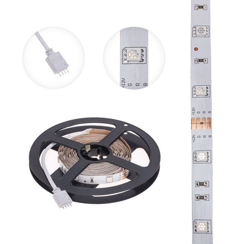 Лента светодиодная 3 м 12 В 3030 RGb IP23 30 LED/м для БП с клеммами LAMPER