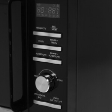 Микроволновая печь BBK 25MWC-991T/B черный/серебристый, 25 л, 900 Вт, переключатели - кнопки, поворотный механизм