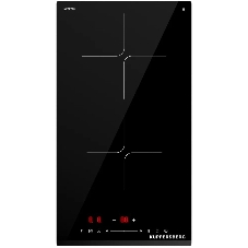 Индукционная варочная панель Kuppersberg ICI 306, High-Tech, индукция, 30 см, 2 зоны нагрева, 9 уровней мощности, inverter, таймер, пауза, Booster, слайдерное управление, черный