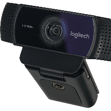 Веб-камера Logitech C922 Pro Stream 1920x1080, 30 кадр/с, USB Type-A, микрофон (2 шт, шумоподавление), автоматическая фокусировка, автоосвещение, универсальное крепление