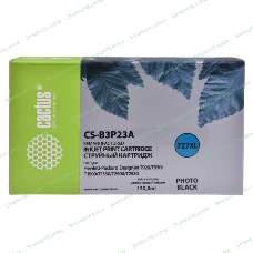 Картридж струйный Cactus CS-B3P23A №727 фото черный (130 мл) для HP DJ T920/T1500