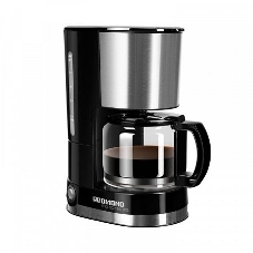 Кофеварка капельная Redmond RCM-M1507 черный/серебристый, исп. кофе - молотый, 0.6 л, 600 Вт