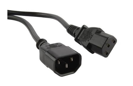 Кабель питания монитор-компьютер IEC 320 C13 - IEC 320 C14 (3x0.75) 1.8м