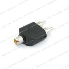 Разетвитель RCA (тюльпан) 2 папа - 1 мама