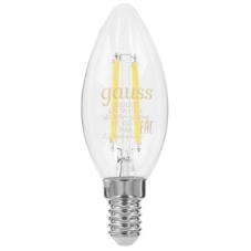 Лампа светодиодная Gauss Filament Свеча на ветру E14 5Вт 2700К OPAL