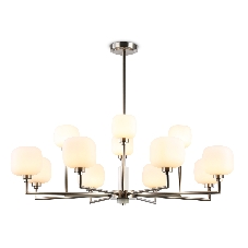 Люстра Ambrella light LH53005/12 SN/FR сатин никель/белый матовый G9*12 max 40W D910*680