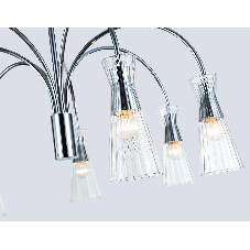 Люстра Ambrella light LH55653/7 СH/CL хром/прозрачный E14*7 max 40W D745*460