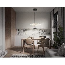 Светильник Ambrella light LH72601 BK/WH черный/белый 6W 3000K D300*260-1770