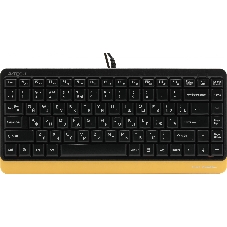 Комплект клавиатура+мышь A4Tech FStyler F1110 проводной, USB, 2000 DPI, чёрный/жёлтый
