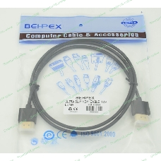 Кабель HDMI Gold Plated Connector, Ver1.4, Ultra Slim HDMI19 (m)/HDMI19 (m) 1м позолоченные контакты