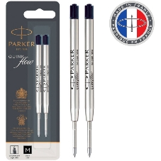 Стержень шариковый Parker QuinkFlow Z08 (CW1950372) M 1мм, черные чернила, блистер (2шт)