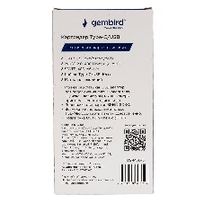 Кард-ридер Type-C/USB-A (3.1) Gembird 5в1: 2xUSB 2.0, USB3.1, SD/TF, кабель 10 см, алюминий