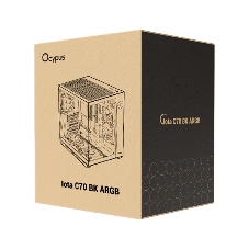 Компьютерный корпус Ocypus Iota C70 BK ARGB ATX/win/black/6 ARGB fans/no PSU/Tempered Glass
