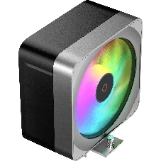 Кулер для процессора Ocypus Delta A40 EX BK ARGB, 120мм ARGB FAN, 4 HEAT PIPES, 4-PIN PWM, 500-1800 RPM, 29DBA, HYDRO BEARING, LGA115X/1200/1700/18XX, AM4/AM5
