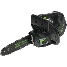 Пила цепная одноручная аккумуляторная GreenWorks GD40TCS (арбориста), 40V, 25,4 см, бесщеточная, без АКБ и ЗУ (2003807)
