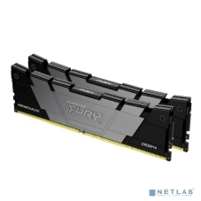Оперативная память Kingston Fury Renegade, DDR4, 32GB (2x16GB), 3200MHz, CL16, DIMM, с радиаторами, серый/черный
