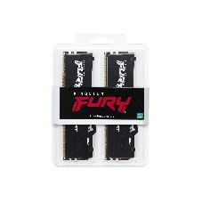 Оперативная память Kingston Fury Beast, DDR5, 16Gb (2x8GB), 5600MHz, CL40, DIMM, с радиаторами, RGB, черный