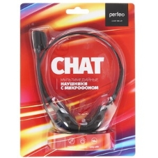 Гарнитура Perfeo CHAT чёрный, проводная, 3.5 мм