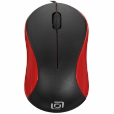 Мышь проводная Oklick 115S черный, 1200 dpi, USB, кнопки - 3