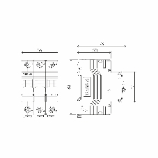 Автоматический выключатель Werkel 3P 63 A C 4,5 кА W903P634