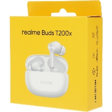 Наушники TWS Realme Buds T200x белый, внутриканальные, Bluetooth, до 30 ч