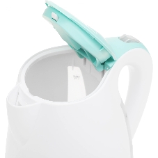 Чайник электрический Blackton Bt KT1702P белый/зеленый, 1.7 л, 2200 Вт, скрытый нагревательный элемент
