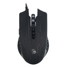 Мышь проводная A4Tech Bloody Q82 черный, 3200 dpi, USB, кнопки - 8