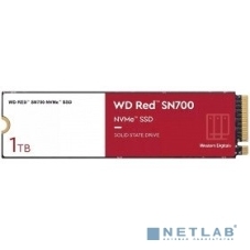 Накопитель SSD WD Red SN700, 1Tb, PCIe 3.0 x4, M.2 2280, NVMe, R/W 3430/3000