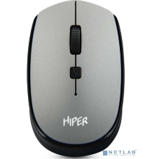 Мышь беспроводная HIPER HOMW-081 серый, 1600 dpi, радиоканал, USB, кнопки - 4