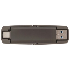 Флешка USB Netac US5 (NT03US5C-128G-32TA), 128Gb, USB 3.2/TypeC, 550/500, черный
