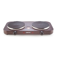Плита настольная электрическая Centek CT-1507 Siberia коричневый, 2 кВт, ТЭН, конфорки - 2, эмаль, поворотные переключатели