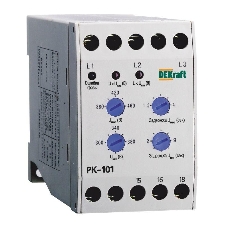 Реле контроля фаз 380В тип01 серии РК-101 DEKraft 23300DEK Реле контроля фаз 380В тип01 серии РК-101 DEKraft 23300DEK