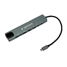 Док-станция Gembird UHB-D3, USB Type-C, USB 2.0, USB 3.1, USB Type-C PD87W, USB Type-C, HDMI, SD/TF, RJ45, USB Type-C