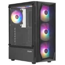 Компьютерный корпус MidiTower Zalman N4 black (ATX,Window, 6xRGb fan, USB 2.0 x2, USB 3.0x1, без БП) (N4 rev.1)