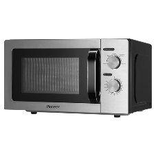 Микроволновая печь Pioneer MW212M серебристый/черный, 20 л, 700 Вт, переключатели - поворотный механизм