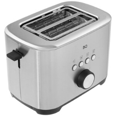 Тостер BQ T1010 чёрный/нержавеющая сталь, 800 Вт, 2 слота