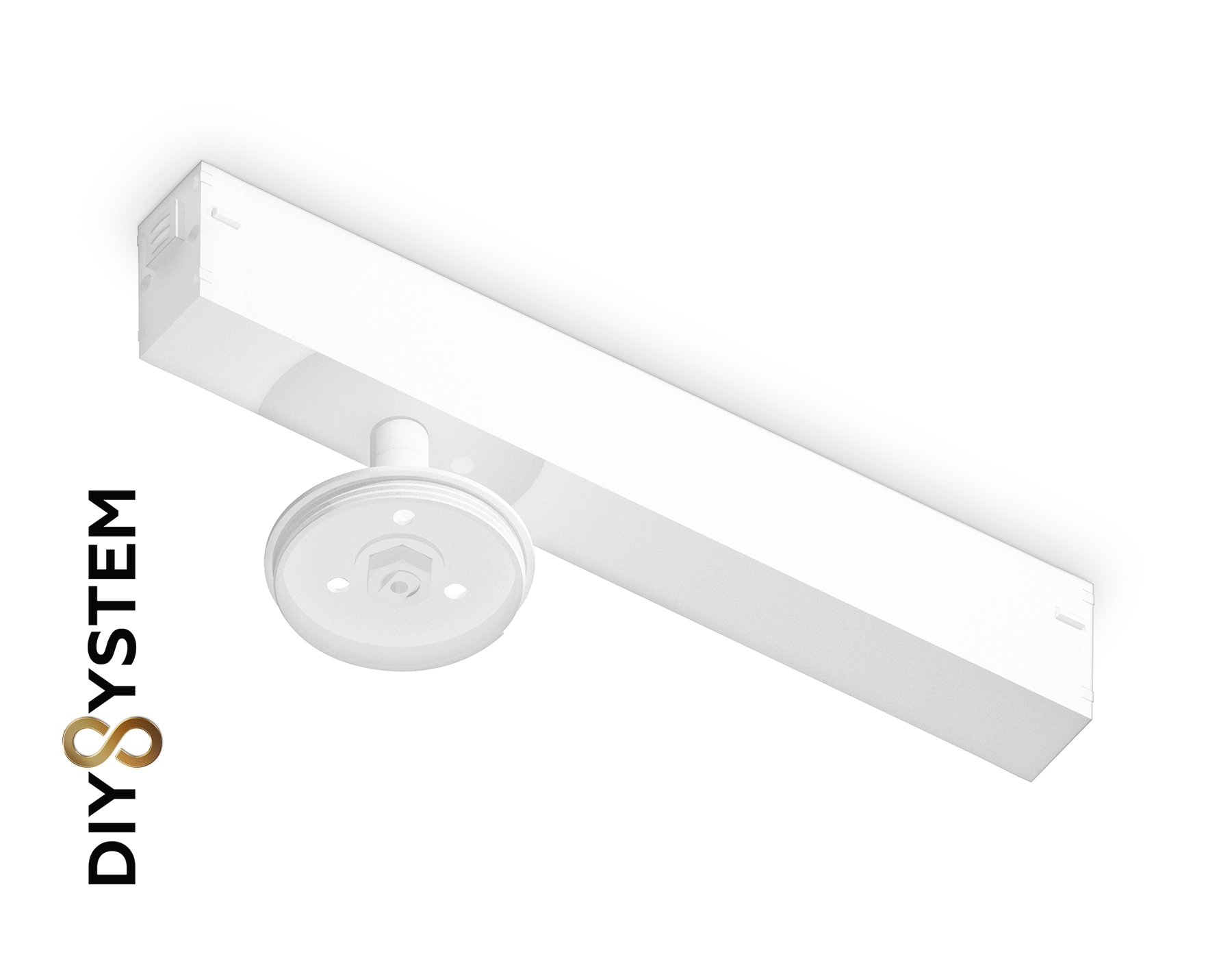 Крепеж трековый для корпуса DIY D60mm  232*60*80 WH белый