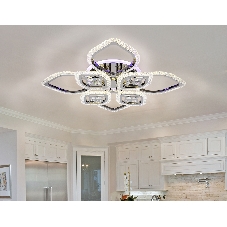 Светильник Ambrella light FA2835/4+4 DCH черный хром 3000K/4200K/6400K 118W 750*750*120 (ПДУ РАДИО 2.4G)