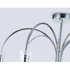 Люстра Ambrella light LH55653/7 СH/CL хром/прозрачный E14*7 max 40W D745*460