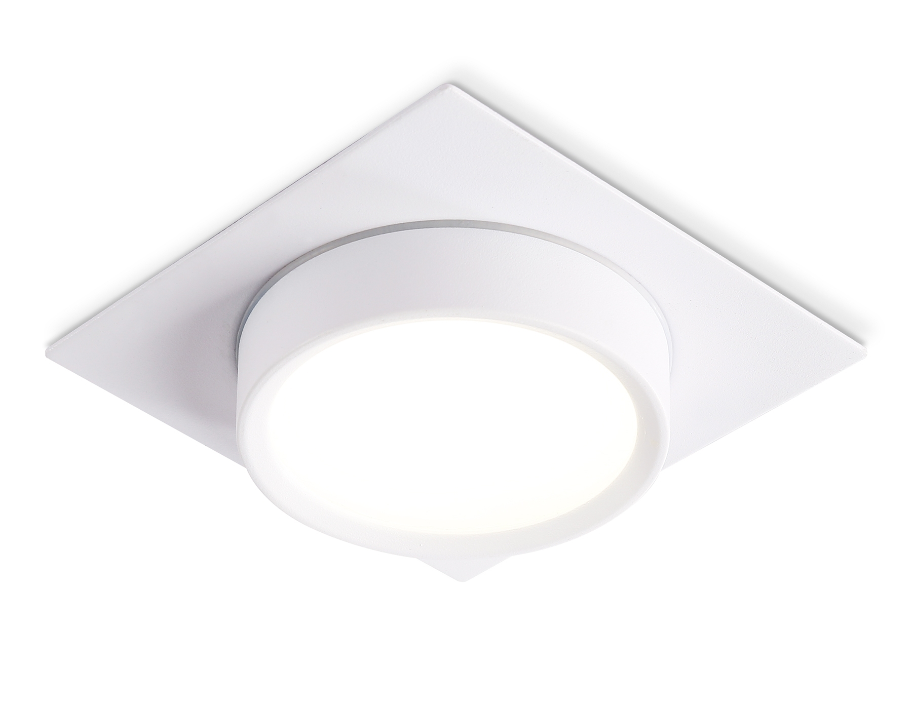 Светильник встраиваемый Ambrella light TN6737 WH белый IP44 GX53 110*110*57