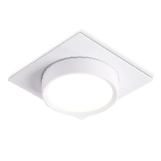 Светильник встраиваемый Ambrella light TN6737 WH белый IP44 GX53 110*110*57