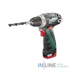 Дрель-шуруповерт Metabo PowerMaxx BS, 12 В, 2 Ач, 34 Нм, щеточный