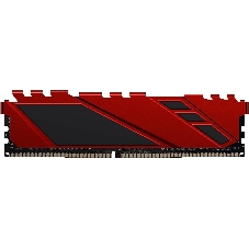 Оперативная память NETAC Shadow, DDR4, 8GB (1x8GB), 3600MHz, CL18, DIMM, с радиаторами, красный