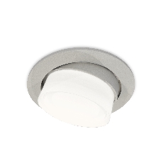 Комплект встраиваемого поворотного светильника Ambrella light XC7653080 SGR/FR/CL серый песок/белый матовый/прозрачный MR16 GU5.3 (C7653, N7160)