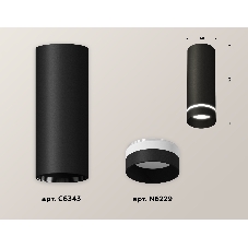 Светильник Ambrella Light XS6343041 SBK/FR черный песок/белый матовый MR16 GU5.3 (C6343, N6229)
