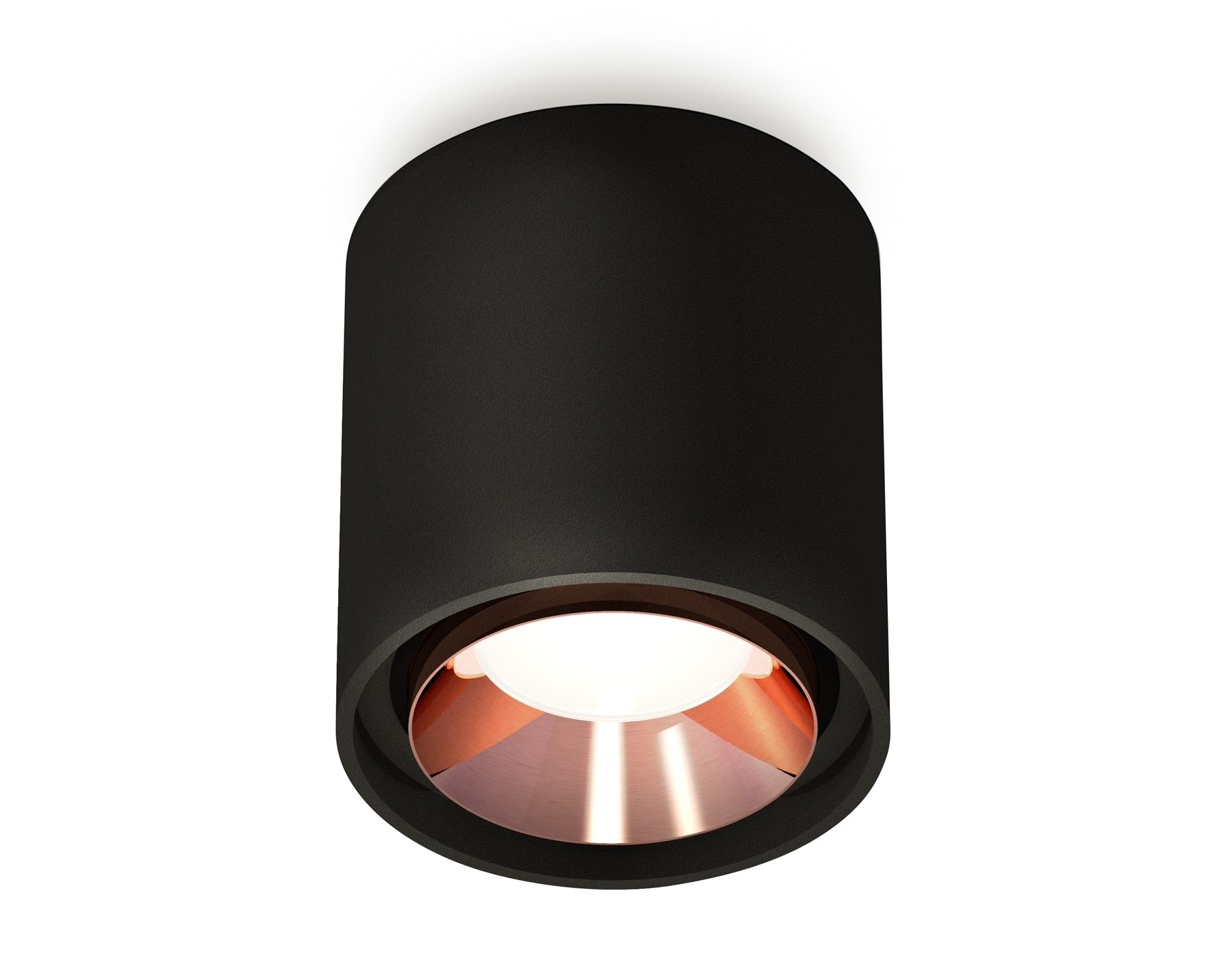 Светильник Ambrella Light XS7723005 SBK/PPG черный песок/золото розовое полированное MR16 GU5.3 (C7723, N7035)