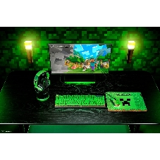 Клавиатура Razer BlackWidow V4 X Green Switch Minecraft Edition проводная, USB Type-A, зеленый