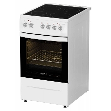 Плита электрическая Darina 1D5 EC 241 614 W белый/черный, конфорок 4 шт, духовка 50 л, 50 см x 85 см x 60 см